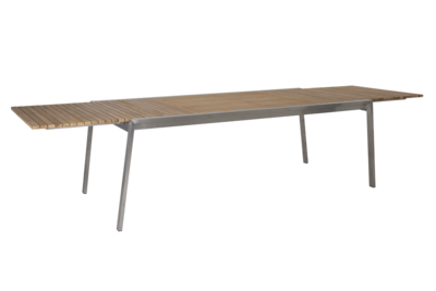 Naos spisebord Stainless steel/teak