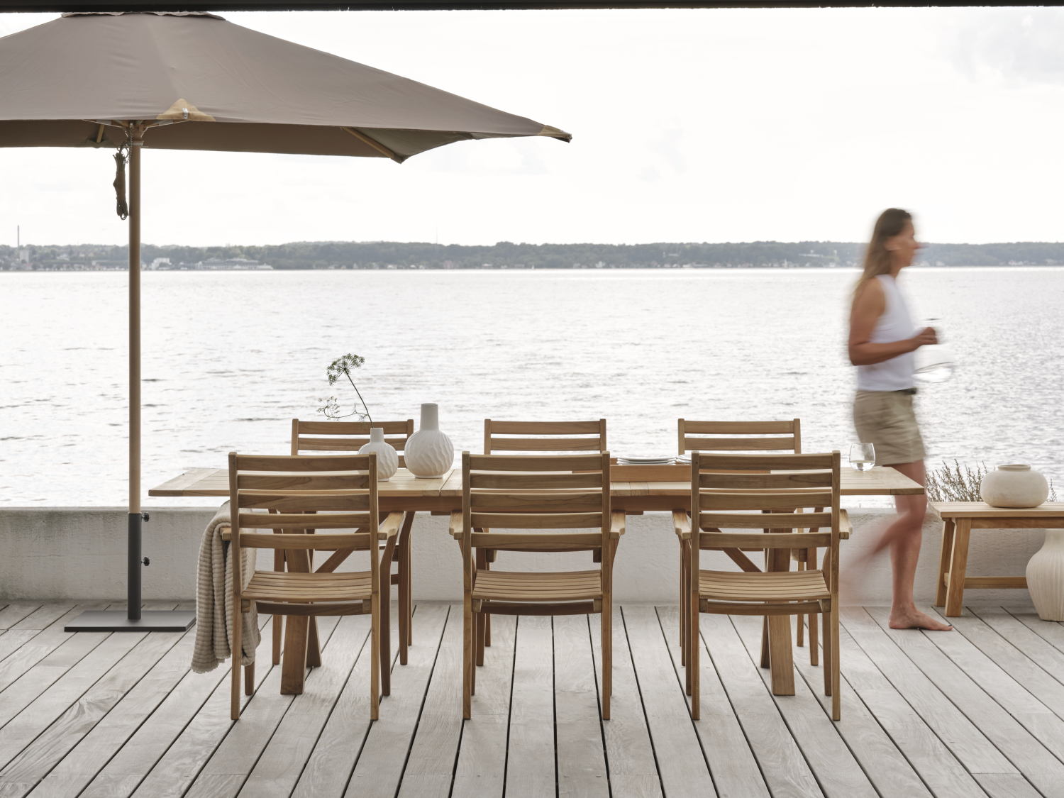 Flat parasollfot, 50 kg Antracit