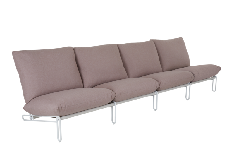 Blixt seat part White/Dusty pink