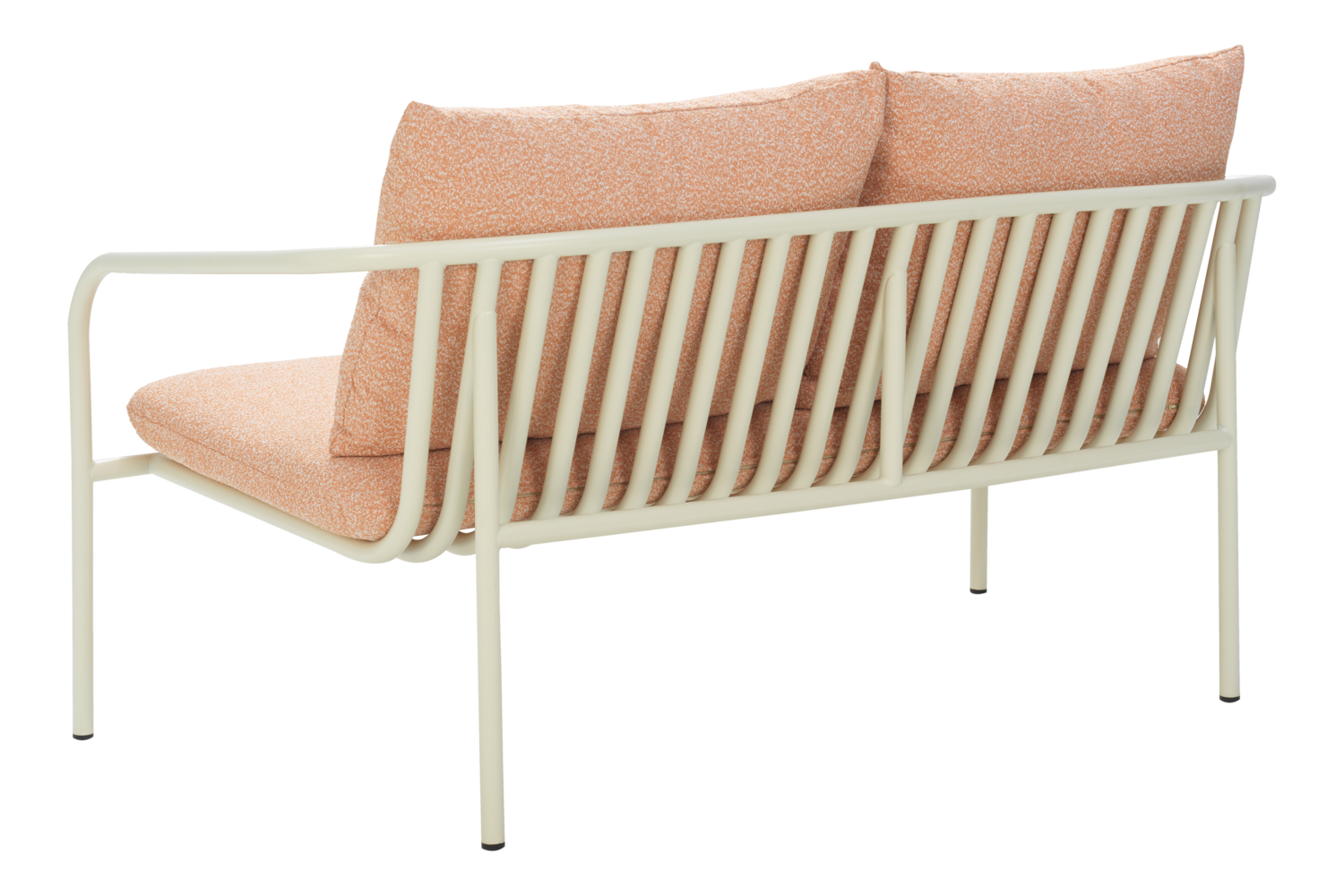 Bendt 2-seter sofa Pearl White/Teddy Orange