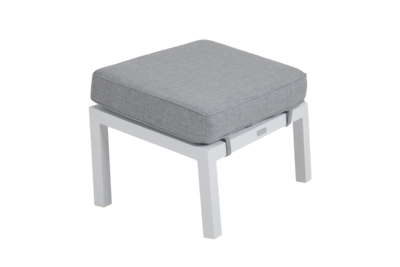 Belfort fotpall White/Pearl grey