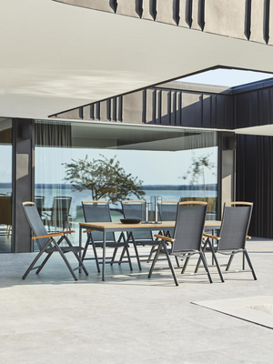 Nox spisebord Anthracite/Teak
