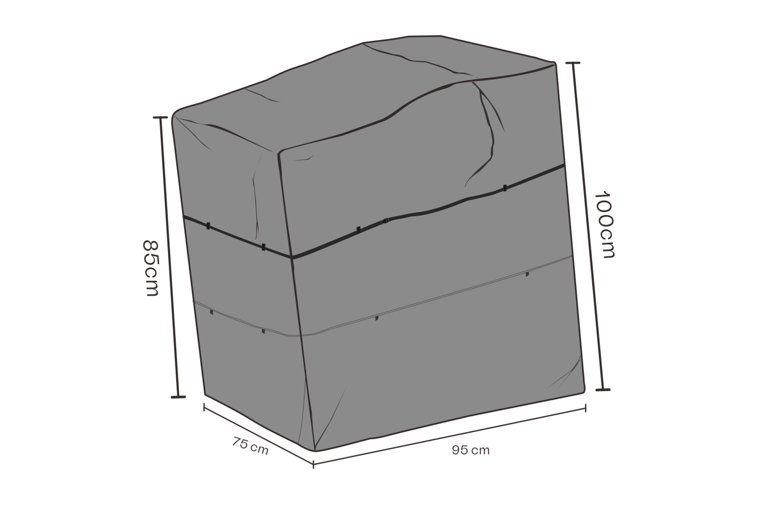 Møbeltrekk reclinerstol Black-Waterproof