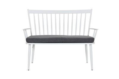 Alvena 2-seter sofa Hvit