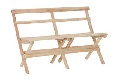 Gammeldags 2-seter sofa Obehandlad