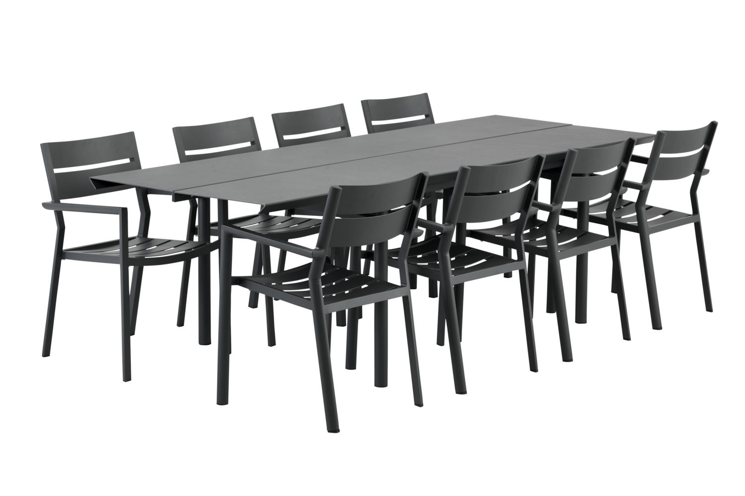 Delia stol med armlener Antracit