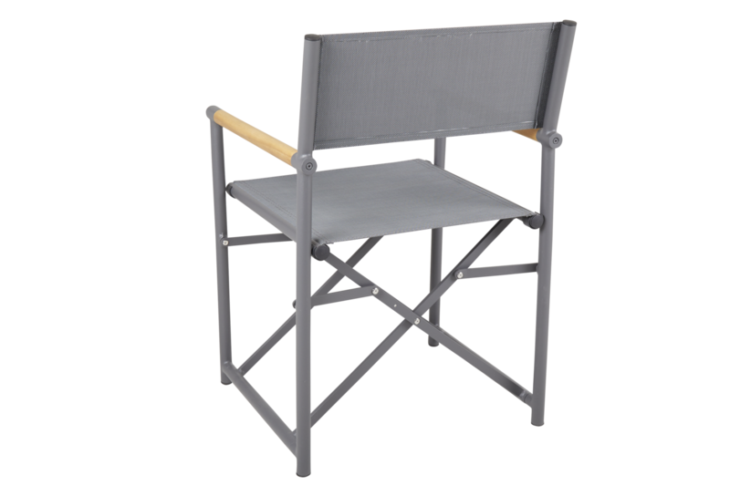 Zand spisestol Anthracite/Teak