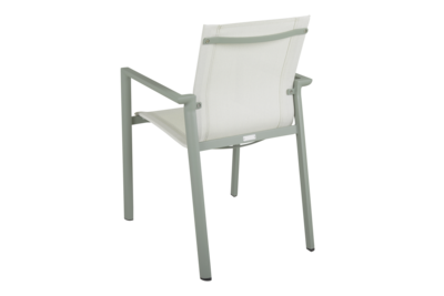 Delia stol med armlener Dustygreen_Offwhite
