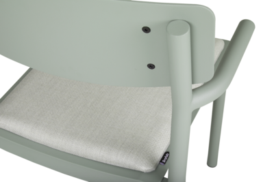 Gusty stol med armlener Dusty Green/ash