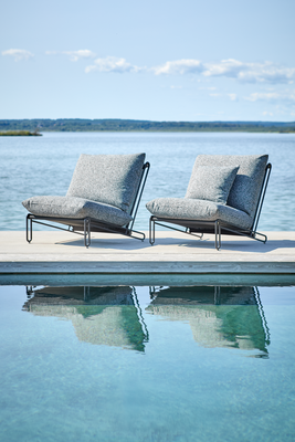 Blixt loungestol Svart/Teddy Ant