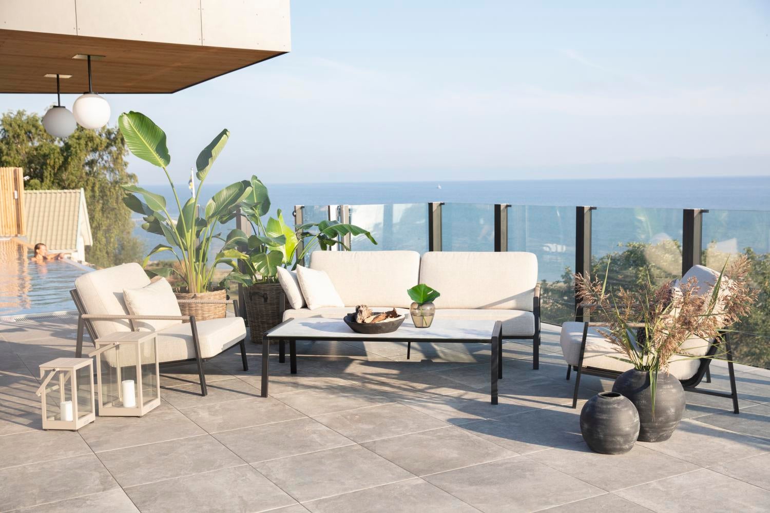 Lyra 2,5-seters sofa Black/Sand