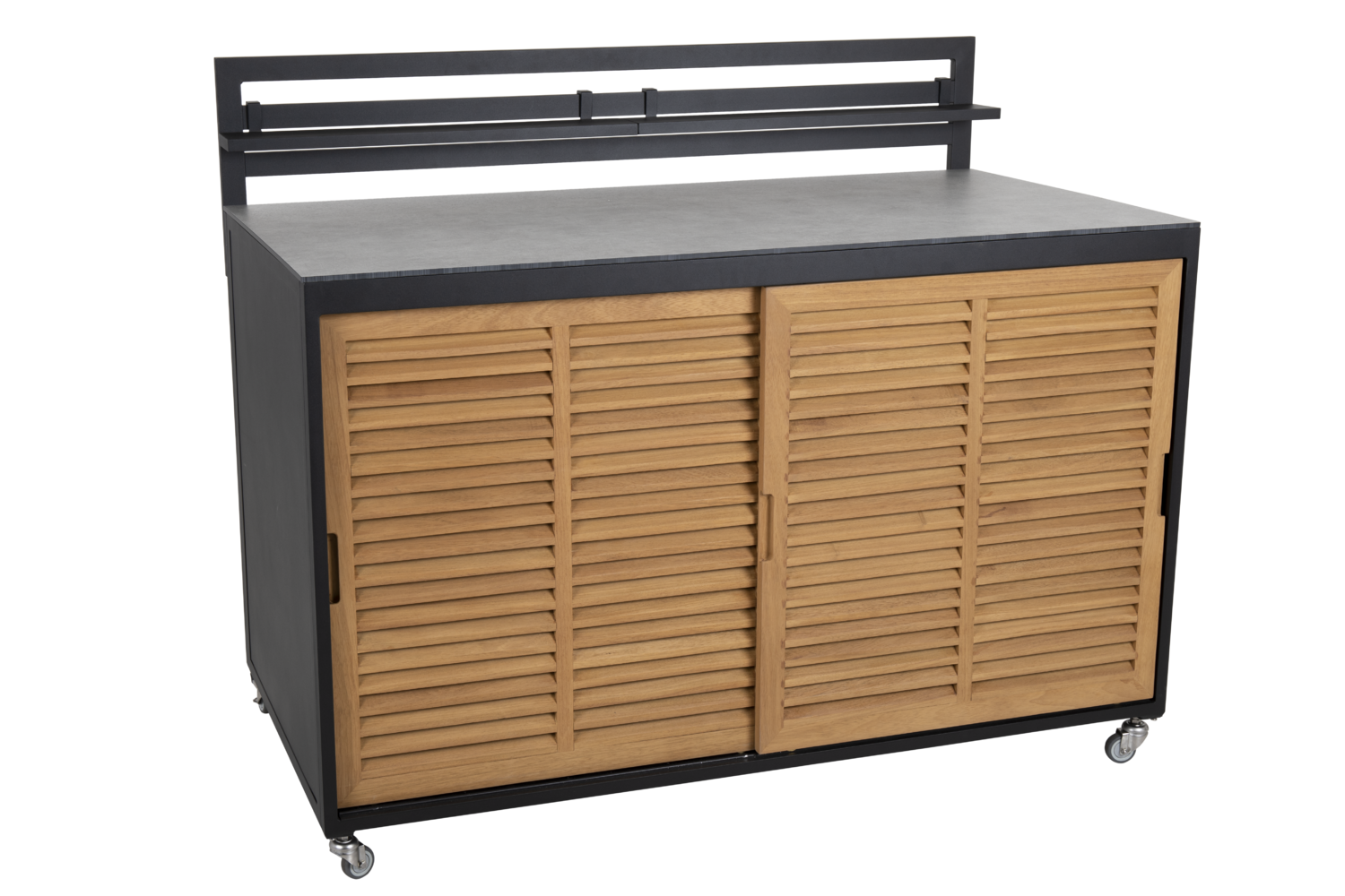 Fornax utekjøkken Svart/teak