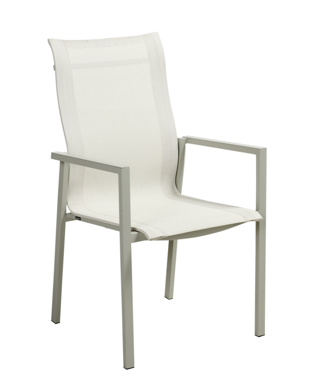 Comfy stol med armlener Light Grey/Off-White