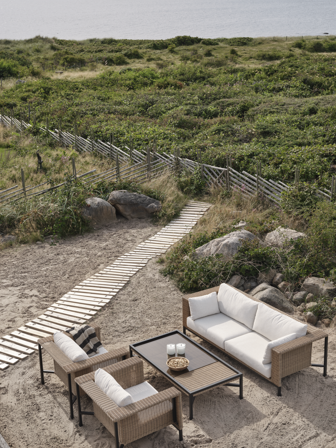 Shell lenestol Rustik/Teddy Rice