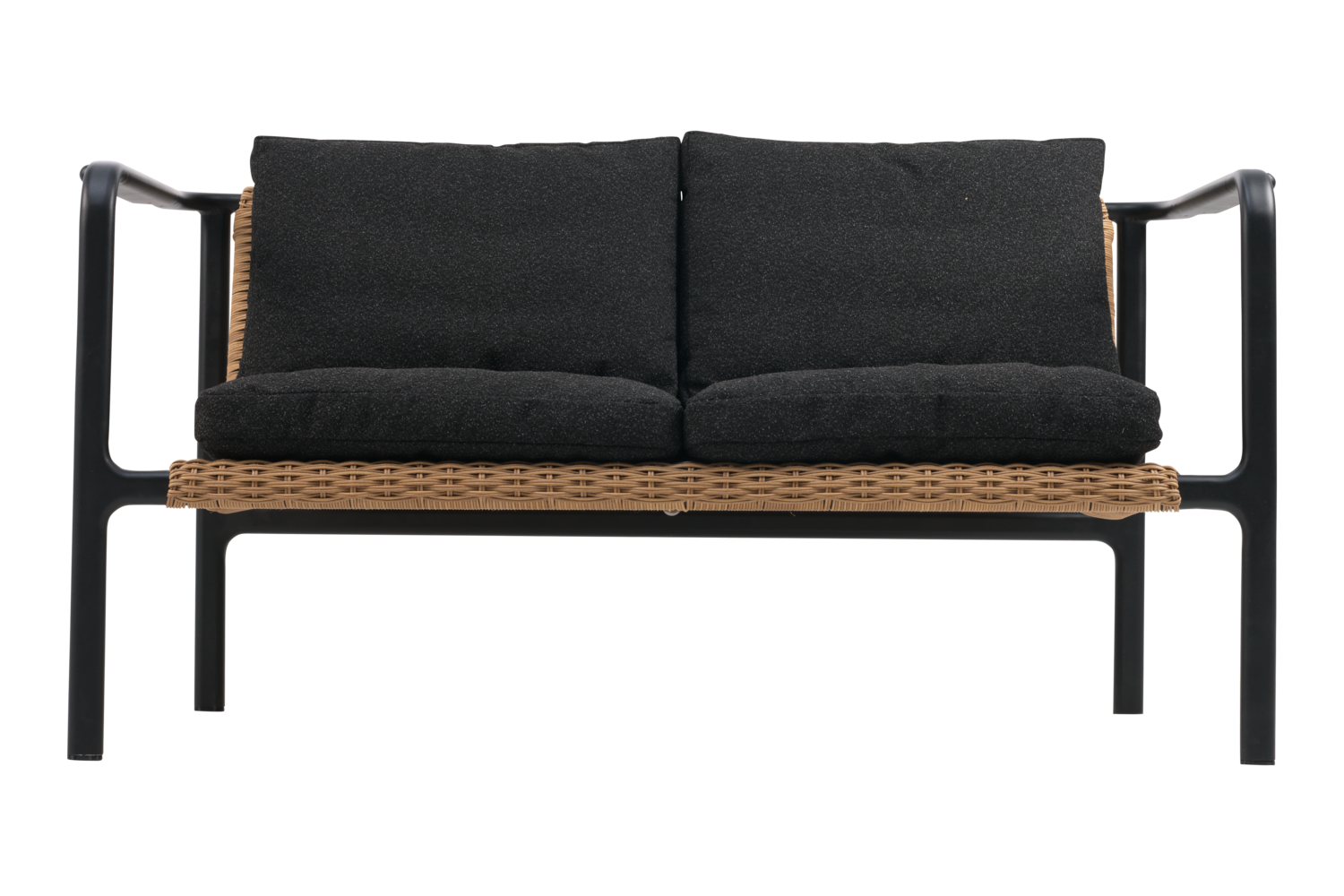Motty 2-seter sofa Svart/Teddy Black