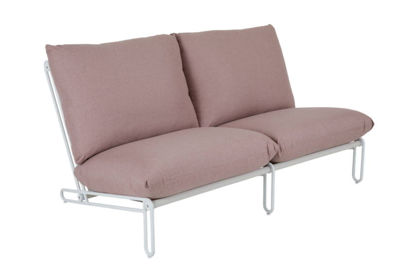 Blixt seat part White/Dusty pink