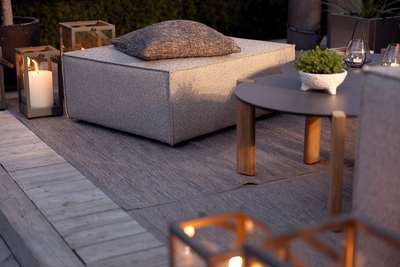 Muki ottoman Light Taupe