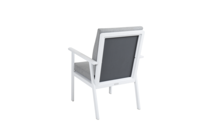 Samvaro stol med armlener White/Pearl grey
