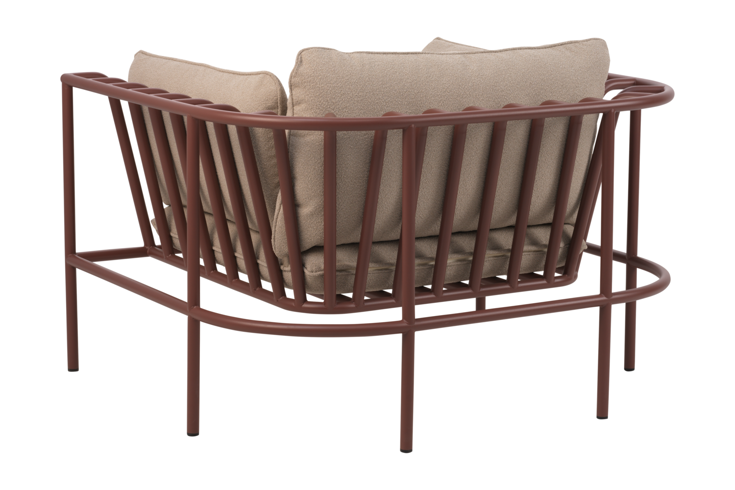 Collier lenestol Zin Red/Teddy Beige