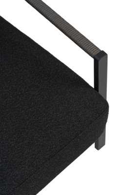 Lyra lenestol Svart/Teddy Black