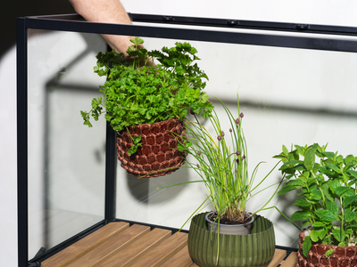 Grower Greens Planteskap Svart