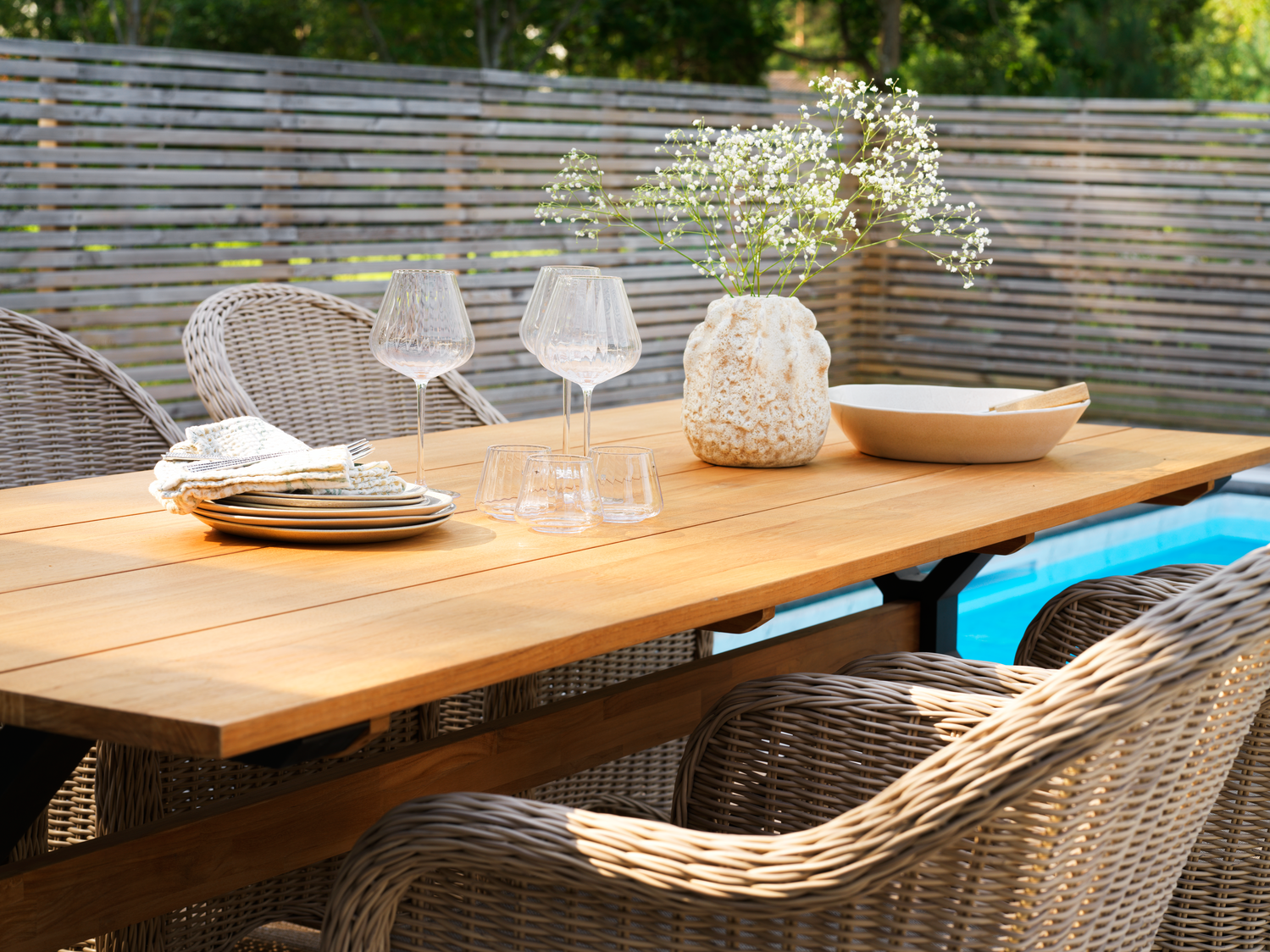 Mark spisebord Svart/teak