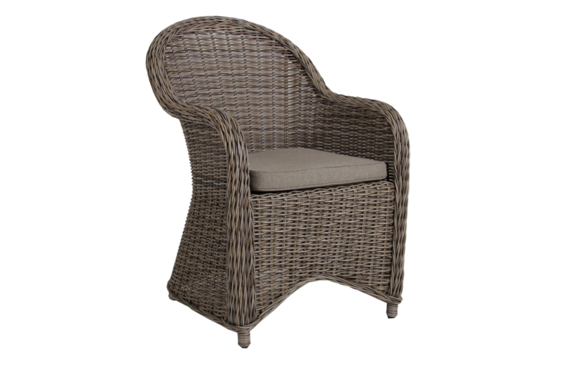 Paulina stol med armlener Rustik/beige