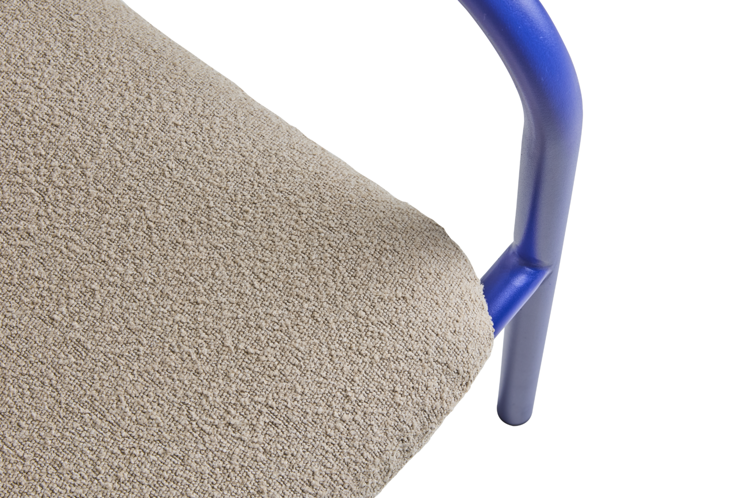 Bendt lenestol Indigo Blue/Teddy Beige