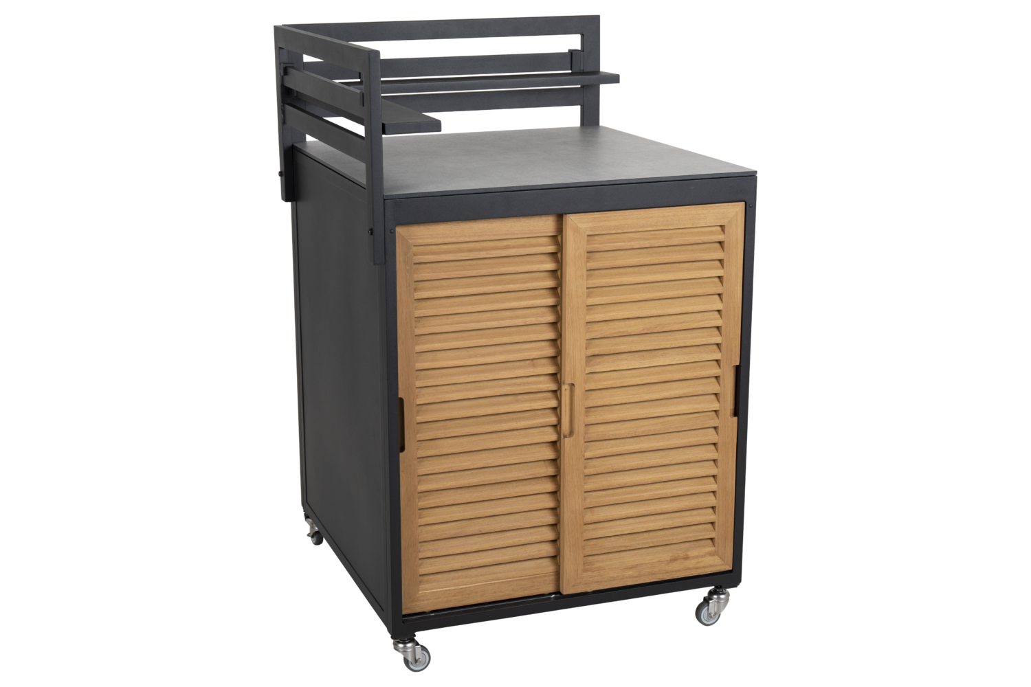 Fornax utekjøkken Svart/teak