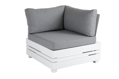 Ambon hjørne White/Pearl grey
