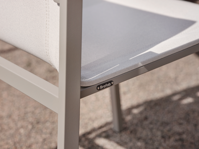 Comfy stol med armlener Khaki/Off-white