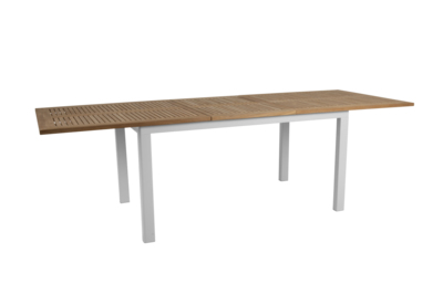 Lyon spisebord Vit/teak