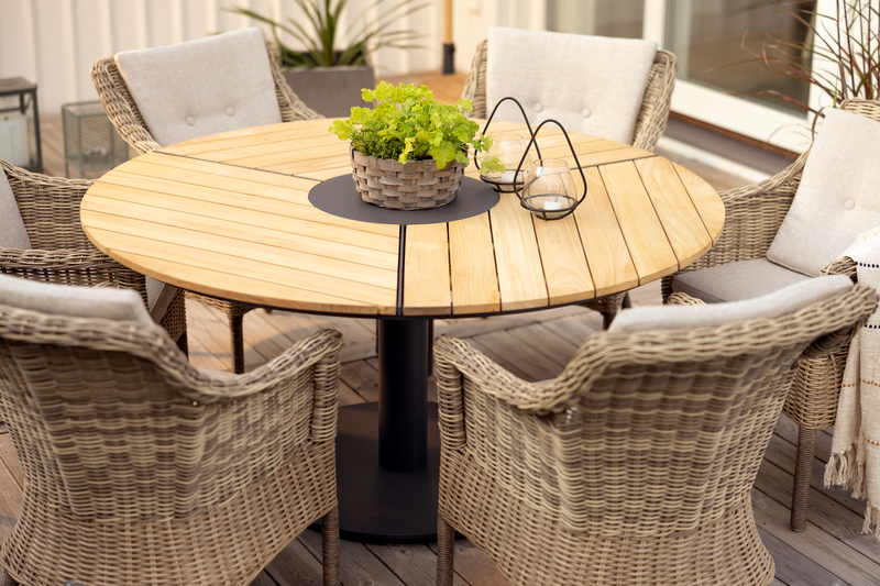 Lenora stol med armlener Rustic/Sand