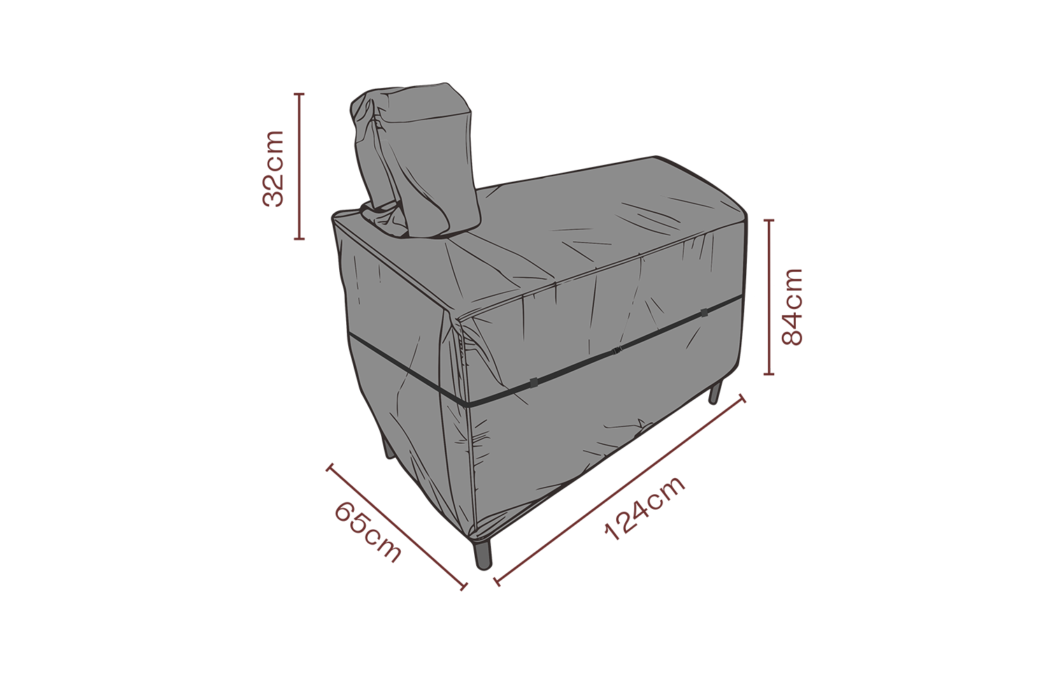 Møbeltrekk utekjøkken Black-Breathable