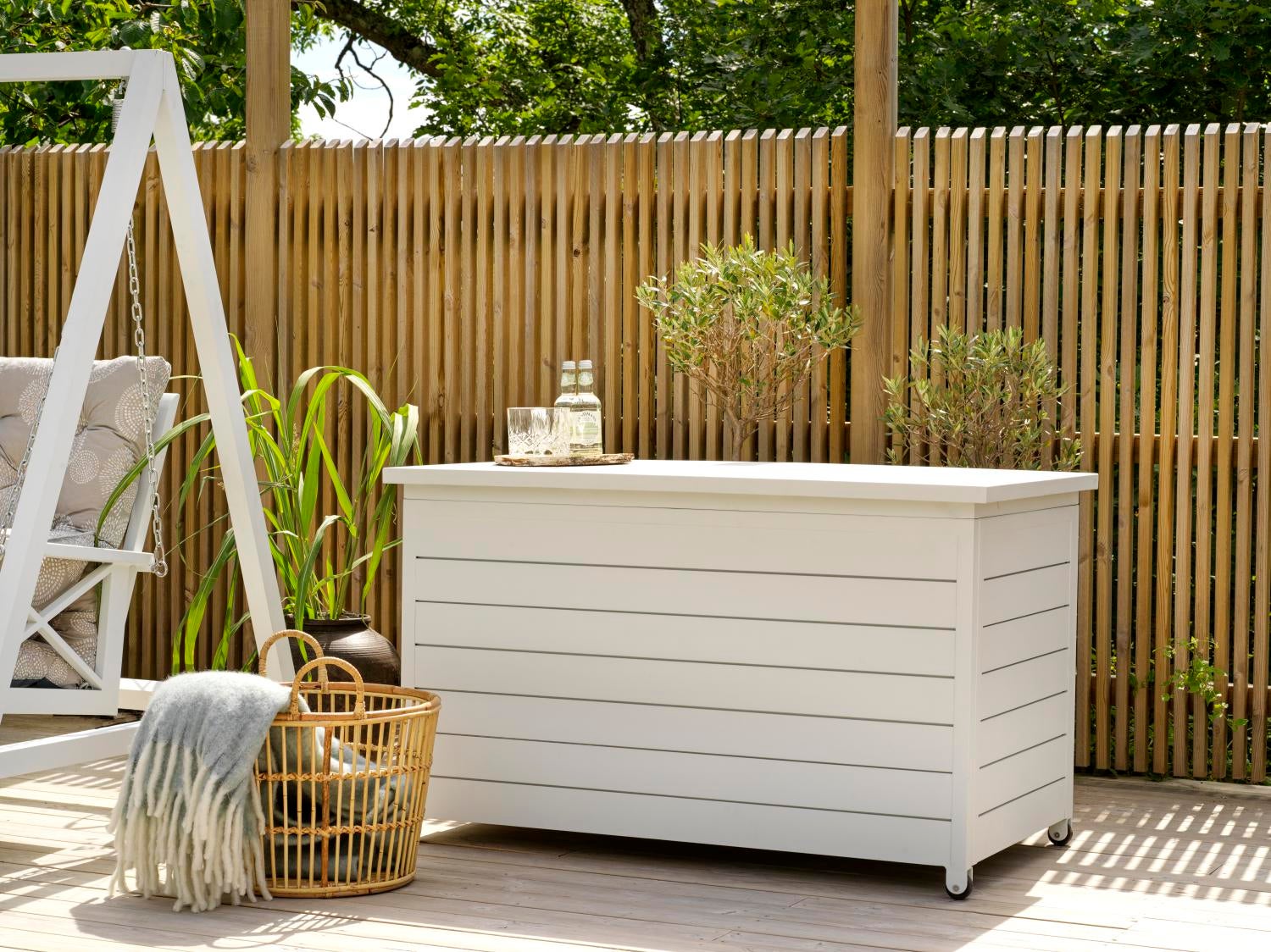 Gäster oppbevaringsboks Hvit