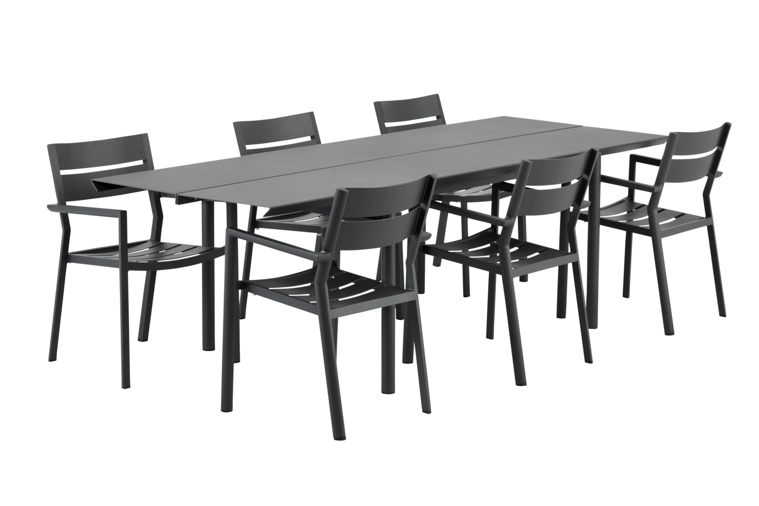 Delia stol med armlener Antracit