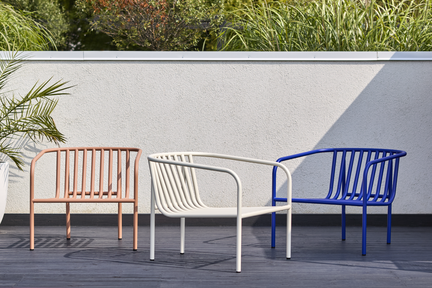 Bendt lenestol Indigo Blue/Teddy Beige