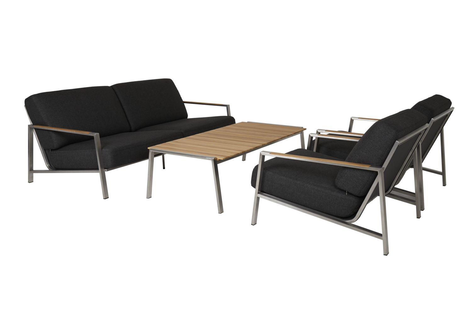 Naos lenestol Stainless steel/Nearly back