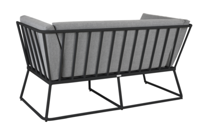 Vence 2-seter sofa Black/Pearl Grey