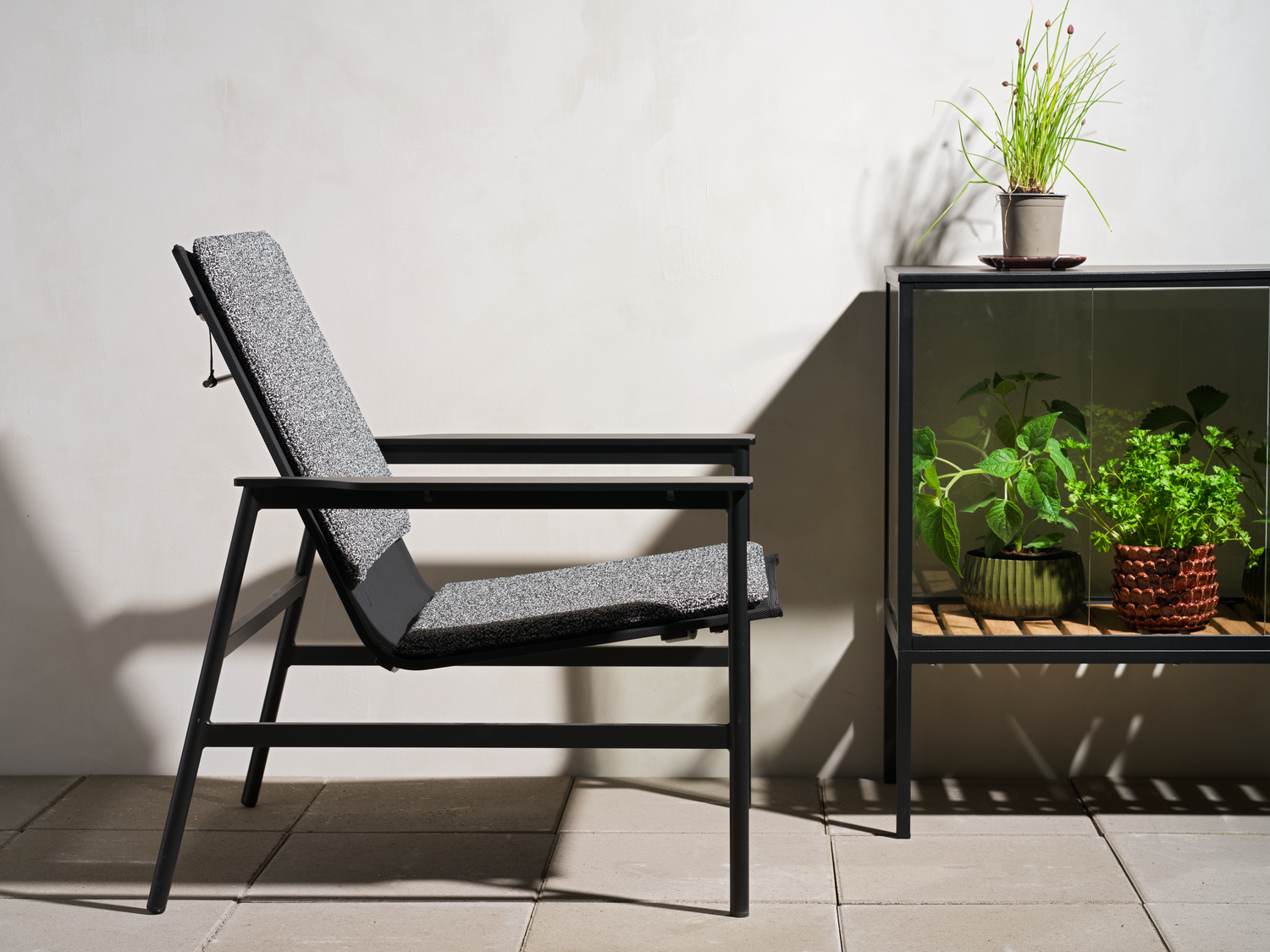 Soro loungestol Svart/Teddy Ant