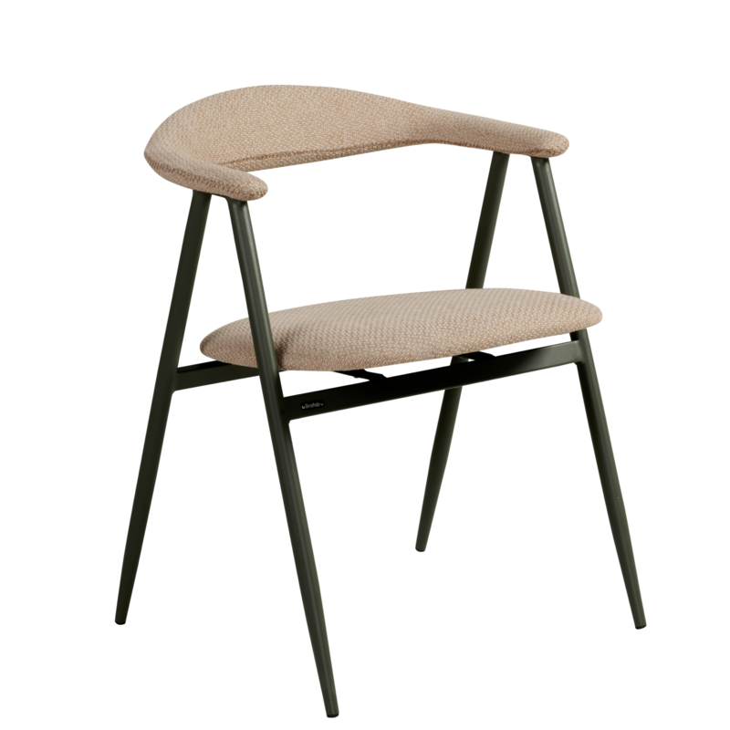 Boi stol med armlener Nordic Green/Barley