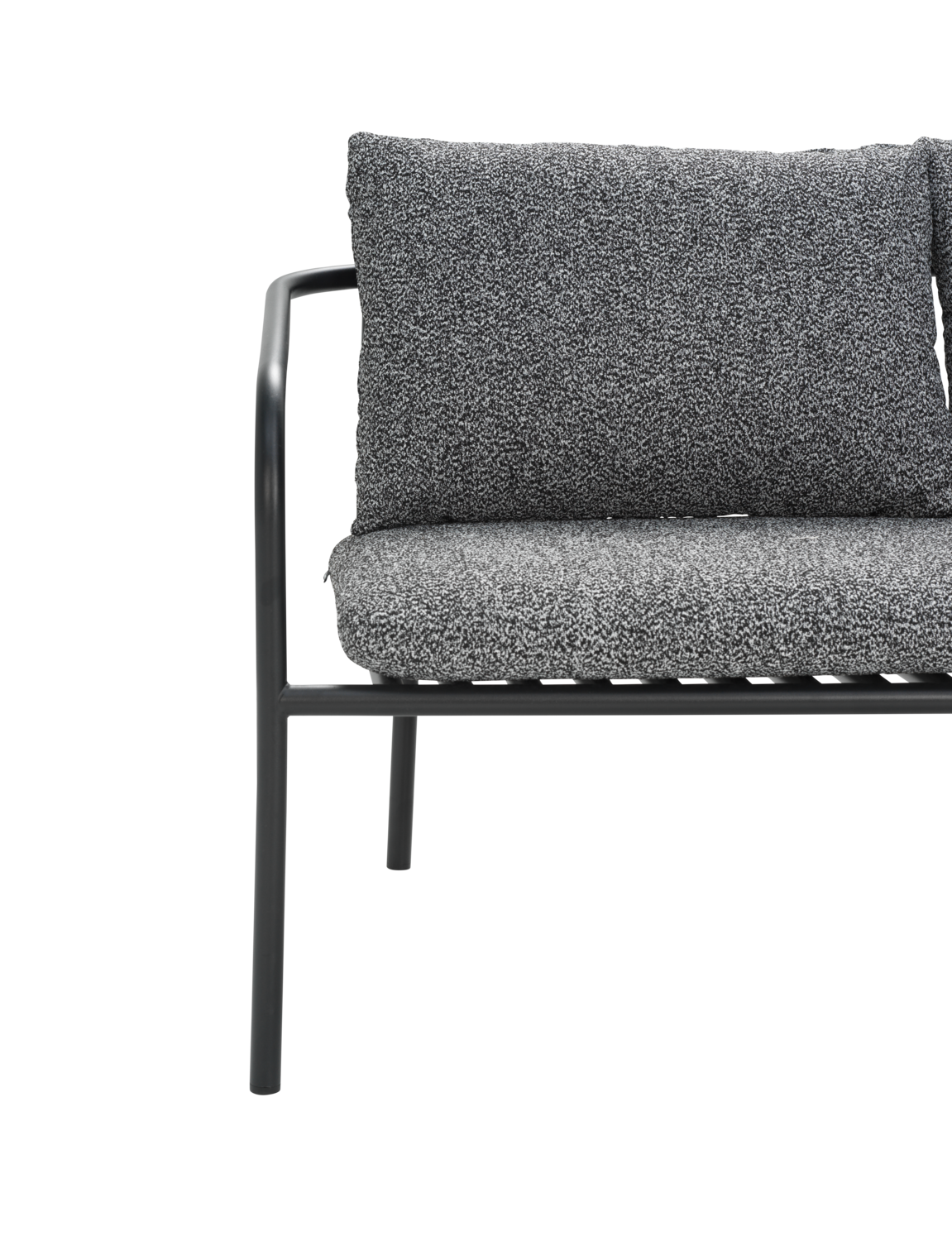 Bendt 2-seter sofa Svart/Teddy Ant