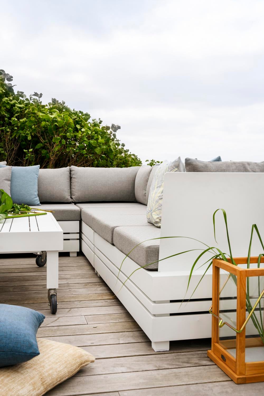 Ambon hjørne White/Pearl grey