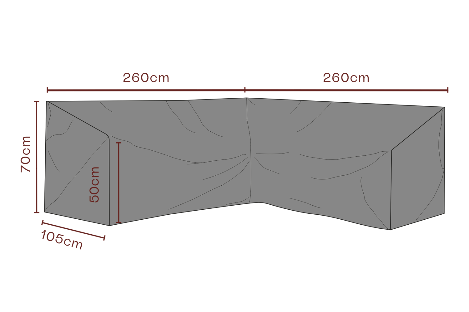 Møbeltrekk hjørnesofa Black-Waterproof