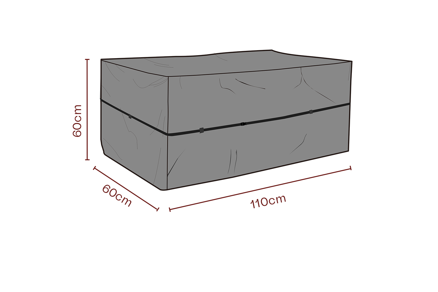 Møbeltrekk dynbox Black-Waterproof