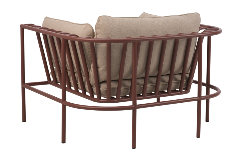 Collier lenestol Zin Red/Teddy Beige