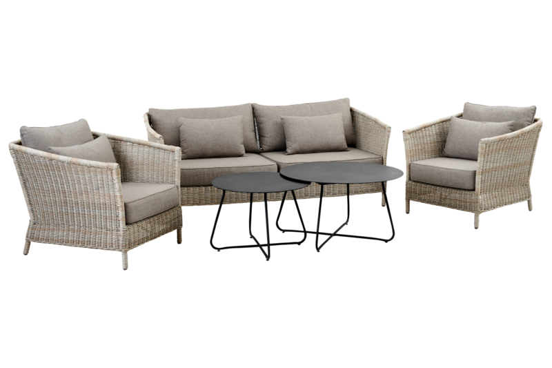 Aster 3-seter sofa Beige/beige