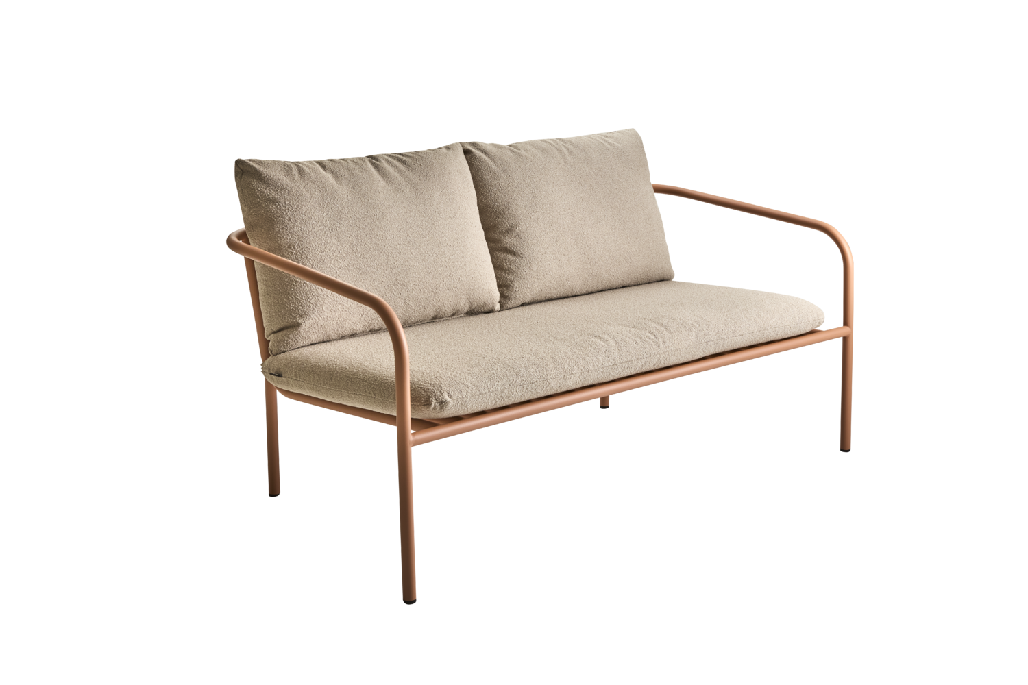 Bendt 2-seter sofa Peach/Teddy Beige