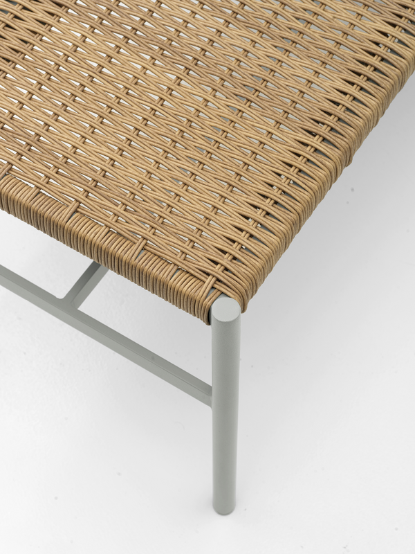 DK benk Light Grey/Natur