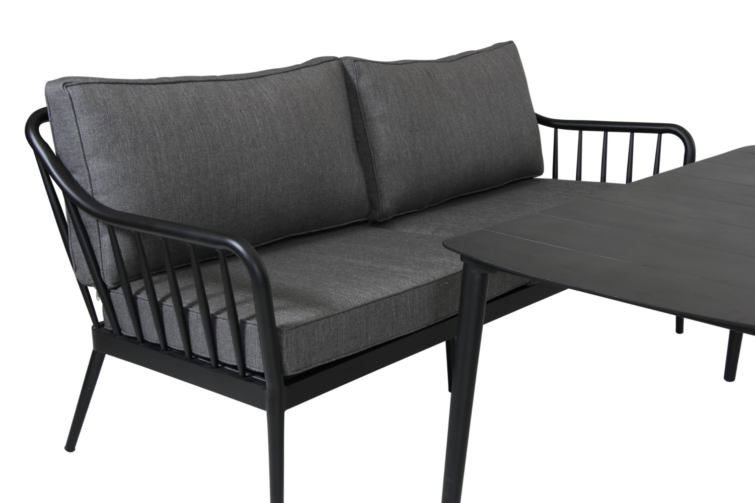 Coleville 2,5-seters sofa Svart/grå